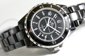 TECHNOS テクノス CERAMIC セラミック ・クォーツ腕時計 メンズウォッチ 男性用腕時計 J12 メンズウォッチ 男女兼用時計 ブラック・セラミック