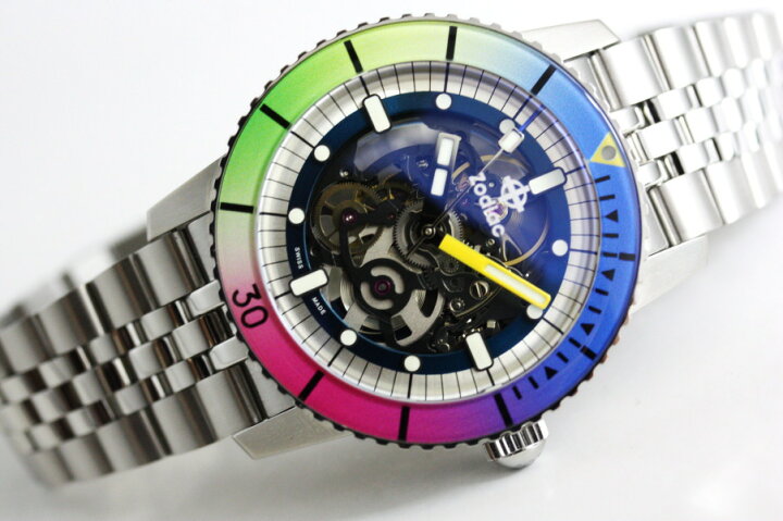 楽天市場】限定282本 スイス製 ZODIAC ゾディアック Super Sea Wolf 