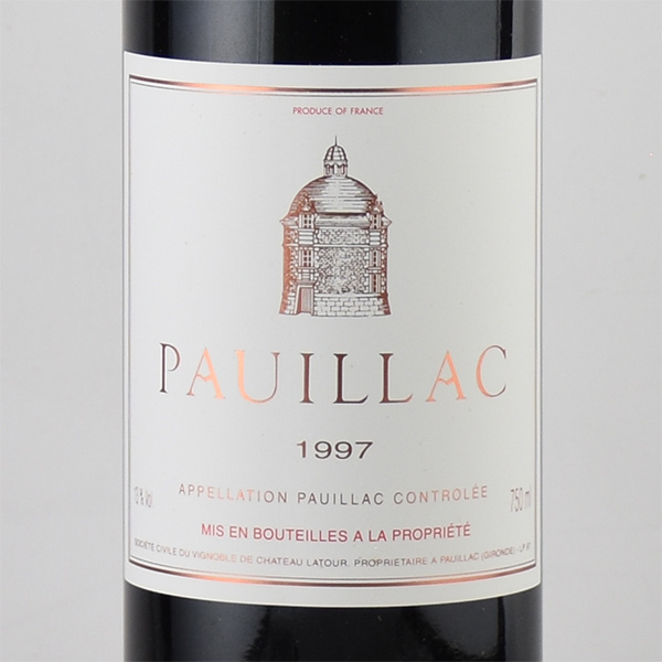 ポイヤック ド ラトゥール 1997 シャトー ラトゥール Chateau Latour Pauillac de Latour フランス ボルドー  赤ワイン | KATSUDA 勝田商店 銘醸ワイン専門