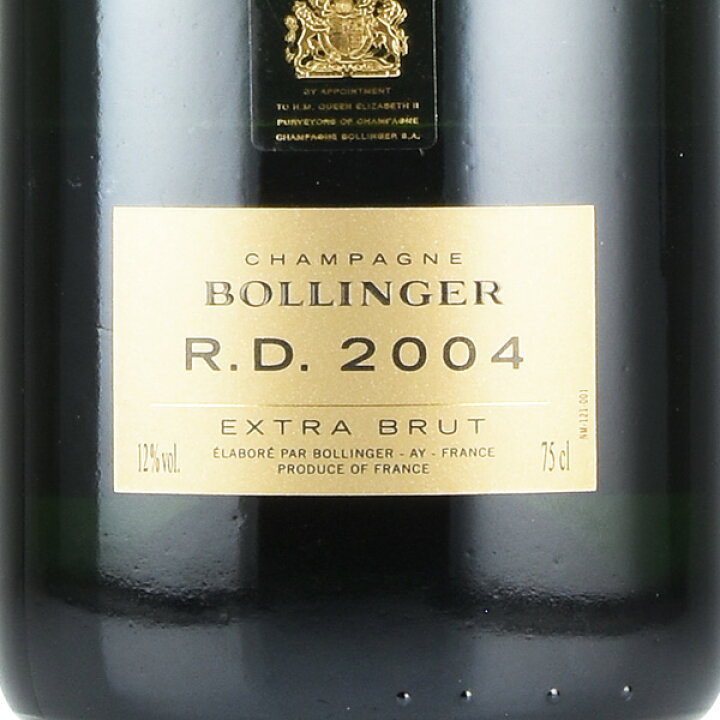 楽天市場】ボランジェ アール ディー 2004 RD Bollinger R.D. フランス  