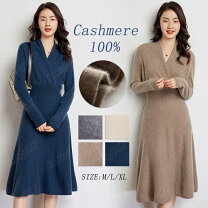 楽天市場】カシミヤ 100%（ワンピース｜レディースファッション）の通販 