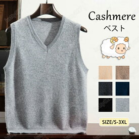 特典あり ニットベスト カシミヤ ベスト メンズ セーター Vネック カシミア100％ ニット メンズニット ビジネス カジュアル スクールベスト 洗える 秋冬 暖かさ やわらかい 職場 通勤 通学 秋服 冬服 厚手 事務服 高級感 スクールニット シンプル 無地 大きいサイズ DF-9609