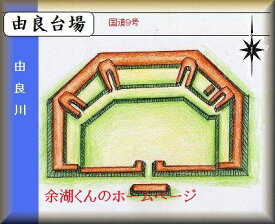 [完成品] 　由良台場（北栄町由良お台場公園内） 日本の城　お城のジオラマ模型　プラモデル　城郭模型