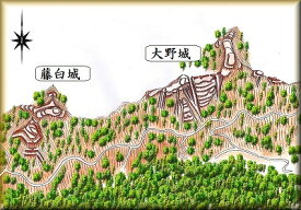 [完成品] 大野城（海南市鳥居）日本の城　お城のジオラマ模型　プラモデル　城郭模型