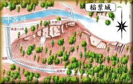 [完成品] 稲葉城（小谷村）日本の城　お城のジオラマ模型　プラモデル　城郭模型