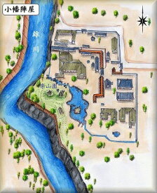 [完成品] 小幡陣屋（甘楽町小幡）日本の城　お城のジオラマ模型　プラモデル　城郭模型