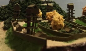 完成品■小田原城・北条期 城コレ　ケース付き　サイズ(W113×D92×H113mm) 日本の城　お城のジオラマ模型　プラモデル　城郭模型