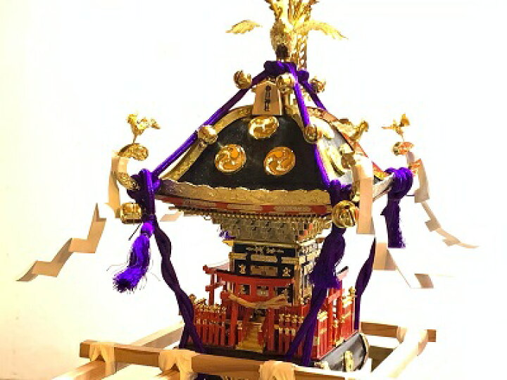 楽天市場】東京都日の出町平井の『春日神社』 祭礼神輿 1/16サイズ 