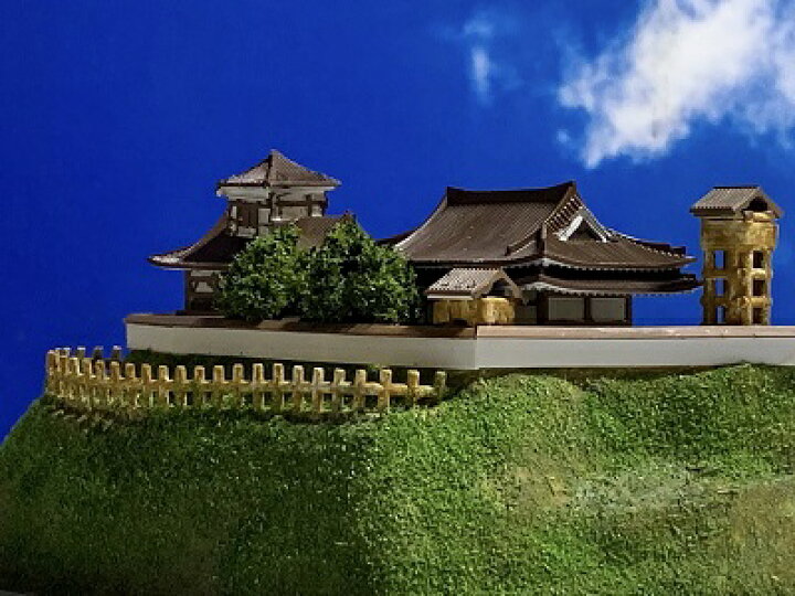 完成品 太田道灌時代の江戸城 千代田区 ケース付き ミニサイズ 日本の城 お城 ジオラマ 模型 プラモデル 城郭模型 太田道灌 お城 のジオラマ鍬匠甲冑屋