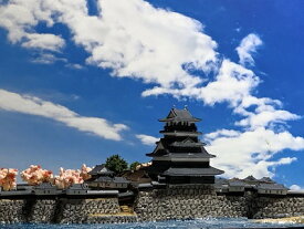[完成品] 　中津城（中津市二ノ丁）続日本100名城　日本の城　お城のジオラマ模型　プラモデル　城郭模型