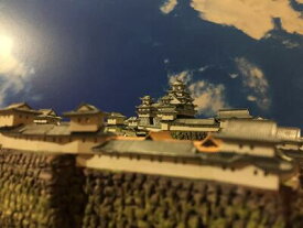 [完成品] 姫路城　B4サイズ　世界遺産　(兵庫県姫路市本町）　国宝　日本の城　お城 ジオラマ模型　プラモデル　城郭模型