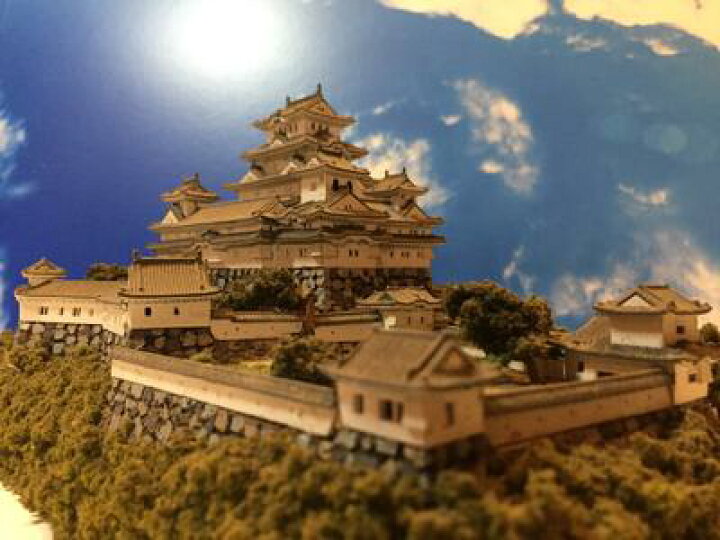 楽天市場】[完成品] 姫路城 1/380 天守閣周辺のみ コレクションケース 