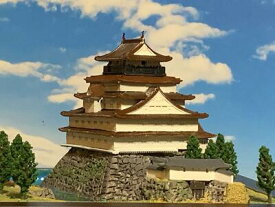 [完成品］萩城（山口県萩市堀内）ケース付き　ミニサイズ　日本100名城　日本の城　お城　ジオラマ　模型　プラモデル　城郭模型