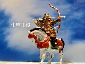 [完成品] 生駒正俊 +家臣3体 4体セット　合戦 ジオラマ　戦国武将　フィギュア　プラモデル　高松城・丸亀城　時代模型　1/72サイズ