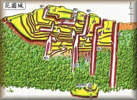 [完成品] 　花園城（寄居町末野）　日本の城　お城のジオラマ模型　プラモデル　城郭模型