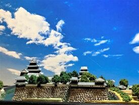 [完成品]　八代城（八代市八代）A4サイズ　日本の城　お城 ジオラマ模型　プラモデル　城郭模型