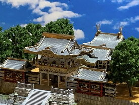 [完成品］ 日光東照宮　本殿・陽明門 　ケース付き　ミニ24サイズ　建物　ジオラマ　模型　プラモデル　童友社 日本の伝統美 JD14