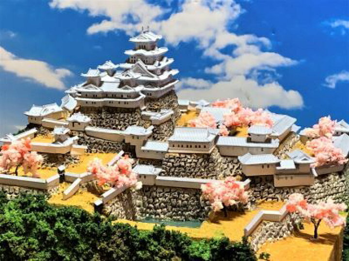 楽天市場】[完成品] 姫路城 1/800 (備前丸+三国堀) ケース付き (兵庫県 