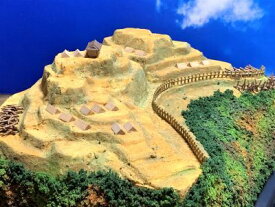 [完成品］近江　石山城・石山砦　　A4サイズ　日本の城　お城　ジオラマ　模型　プラモデル　城郭模型