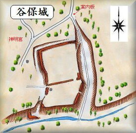 [完成品] 　谷保城（国立市谷保字城山）　　日本の城　お城のジオラマ模型　プラモデル　城郭模型