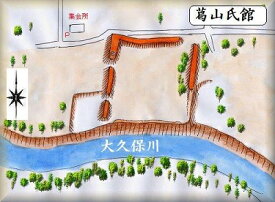 [完成品] 　葛山氏館（裾野市葛山字中村）　　日本の城　お城のジオラマ模型　プラモデル　城郭模型