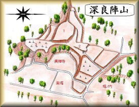 [完成品] 　深良の陣山（裾野市深良字尾崎）　　日本の城　お城のジオラマ模型　プラモデル　城郭模型