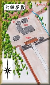 [完成品] 　大鐘氏屋敷（牧之原市片浜1032）　　日本の城　お城のジオラマ模型　プラモデル　城郭模型