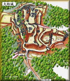 [完成品] 　大給城（豊田市大内町城下）日本の城　お城のジオラマ模型　プラモデル　城郭模型