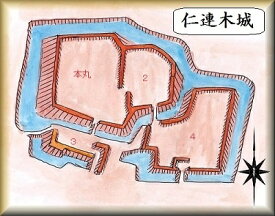 [完成品] 　二連木城（豊橋市仁連木町大口公園）日本の城　お城のジオラマ模型　プラモデル　城郭模型
