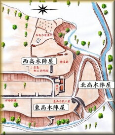 [完成品] 北高木陣屋（大垣市上石津町宮）日本の城　お城のジオラマ模型　プラモデル　城郭模型