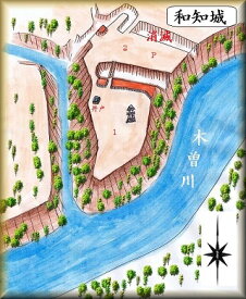 [完成品] 和知城・稲葉城（八百津町野上　稲葉城址公園）日本の城　お城のジオラマ模型　プラモデル　城郭模型