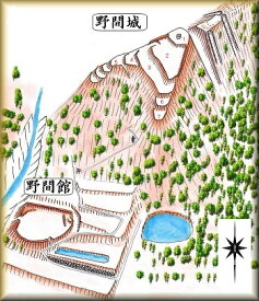 [完成品] 野間館（能勢町野間中）　　日本の城　お城のジオラマ模型　プラモデル　城郭模型