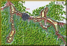 [完成品] 杣山城（南越前町阿久和杣山）日本の城　お城のジオラマ模型　プラモデル　城郭模型