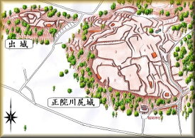 [完成品] 正院川尻城（珠洲市正院町川尻）日本の城　お城のジオラマ模型　プラモデル　城郭模型