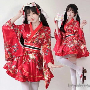 【送料無料】ハロウィン コスプレ 和服 着物 コスプレ 袴風 衣装 和風 ミニドレス 和装 レディース コスプレ衣装 コスチューム ダンス 舞台 ステージ 大人用 袴