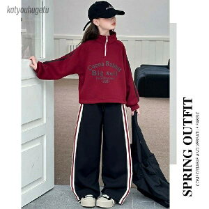 yz̎q̏tƏH̃W[X|[cZbg2025 New Children's Middle-grand Children's Spring And Autumn Style Pullover Seeater Two-piece Set