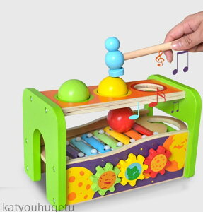 【送料無料】木製 知育玩具 楽器 ハンマートイ ビジーベンチ タワー エデュテ 1歳 1歳半 2歳 誕生日プレゼント 男の子 女の子 赤ちゃん