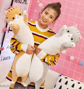 【送料無料】ぬいぐるみ ネコ 抱きまくら ねこぬいぐるみ ヌイグルミ ぬいぐるみ 大きい ねこ 猫 動物 アニマル クッション 大人気