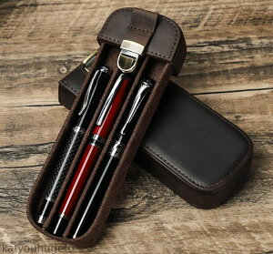 【送料無料】ペンケース 本革 ペン本 3本差し シンプル おしゃれ コンパクト 軽い 小さめ スリム 筆箱 ふで箱 本革万年筆 ふでばこ ペン