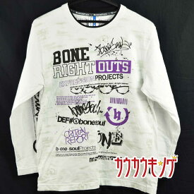 【中古】B ONE SOUL(ビーワンソウル) 長袖Tシャツ 両面プリント サイズM