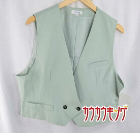 【中古/未使用】 ETOLARL　ベスト　19号サイズ　658-A　 レディースユニフォーム/オフィスウェア/事務服/営業スーツ