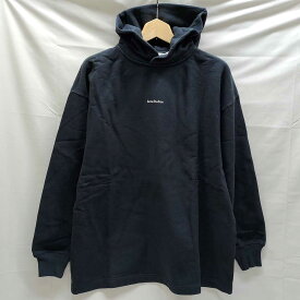 【中古・未使用品】Acne Studios Fikka Stamp Hoodie ロゴフーディ パーカー プルオーバー スウェット 厚手 XS ブラック レディース アクネ