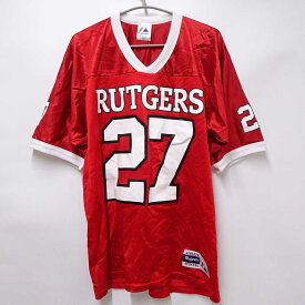 【中古】マジェスティック ラトガーズ大学 スカーレットナイツ ジャージ ユニフォーム #27 M(USサイズ) Majestic Rutgers Scarlet Knights アメリカンフットボール