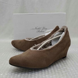 【中古】NOUBEL VOUG Relax ヌーベルヴォーグ リラックス スエード パンプス OAK シューズ LL レディース