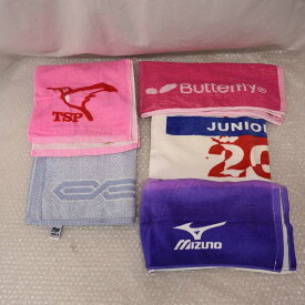 【中古】TSP バタフライ 他 卓球 タオル 計5点セット