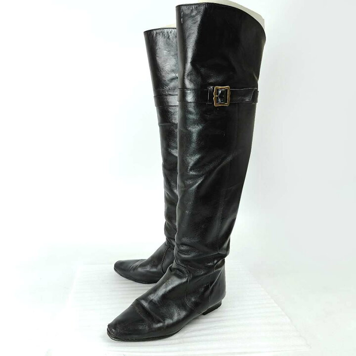 楽天市場】【中古】イヴ・サンローラン ジョッキーブーツ 乗馬ブーツ 