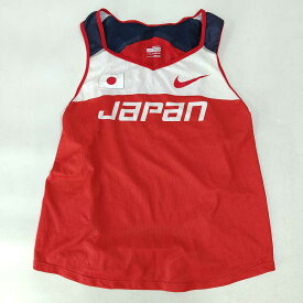 【中古】ナイキ 陸上競技 日本代表 昇華プリント ランニングシャツ JAPAN オリンピック 五輪 XXS レディース NIKE