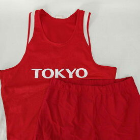 【中古】[上下セット] wundou ミズノ 東京代表 陸上 ラニングシャツ パンツ メンズ