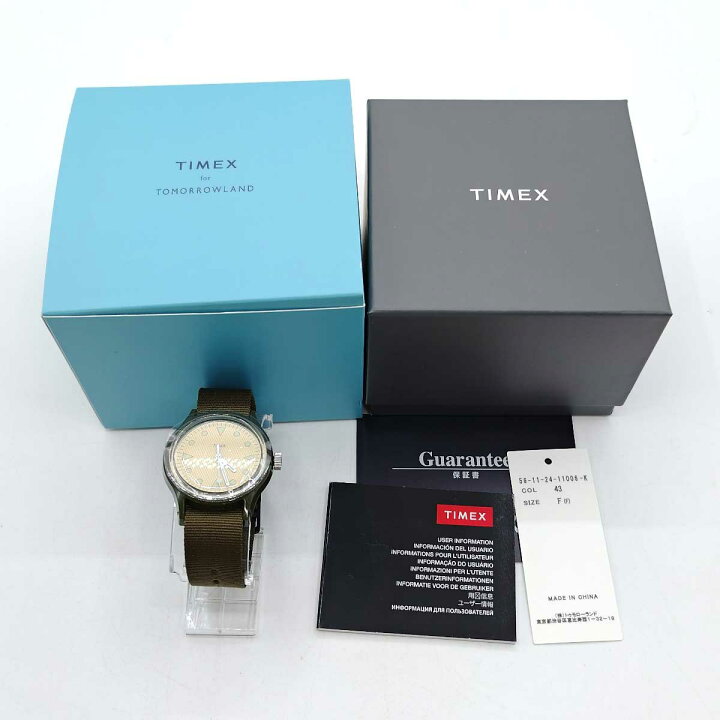 楽天市場】【中古】TIMEX × TOMORROWLAND ミリタリーウォッチ CAMPER 