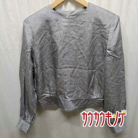 【中古】ニナリッチ シルク ブラウス サイズ9 シルバー レディース NINA RICCI トップス